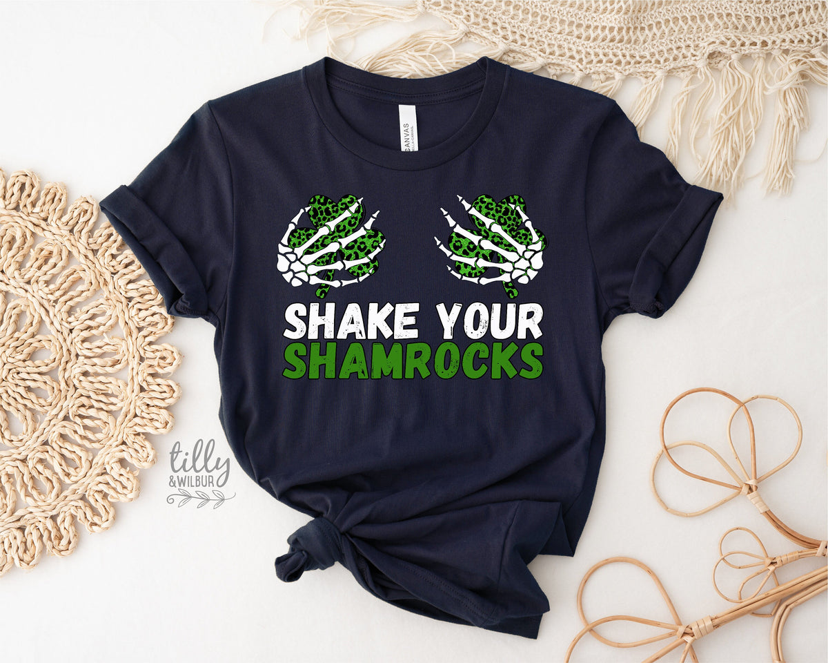 Cheeky St Patrick&#39;s Day T-Shirt, Shake Your Shamrock&#39;s T-Shirt, Happy St Paddy&#39;s Day, Women&#39;s T-Shirt, Kiss Me I&#39;m Irish, Ireland, Celtic