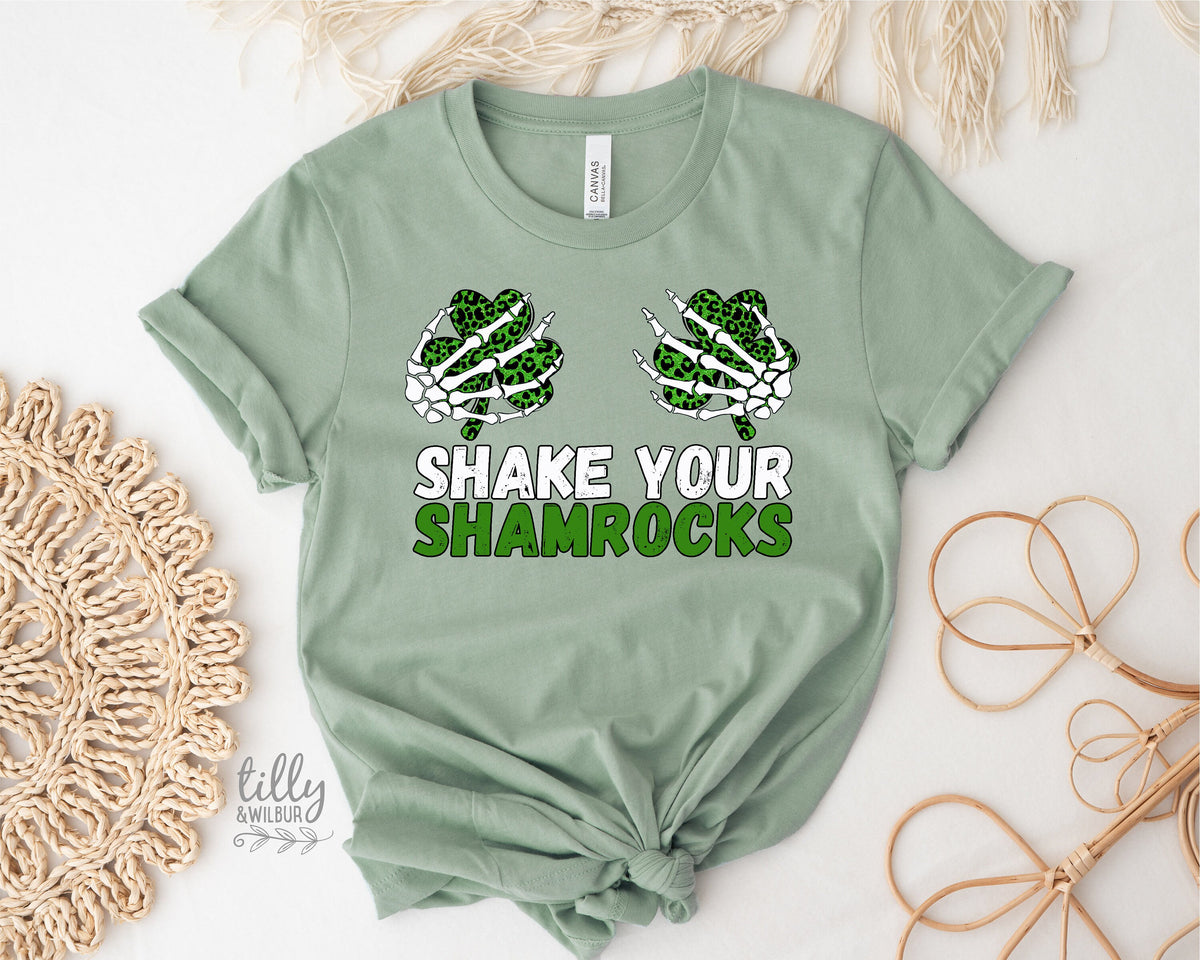 Cheeky St Patrick&#39;s Day T-Shirt, Shake Your Shamrock&#39;s T-Shirt, Happy St Paddy&#39;s Day, Women&#39;s T-Shirt, Kiss Me I&#39;m Irish, Ireland, Celtic