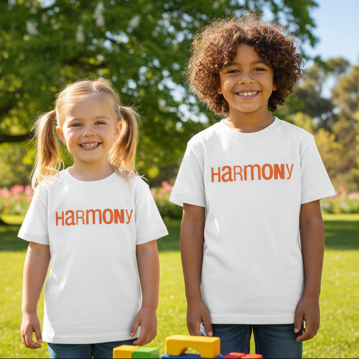 Harmony Day T-Shirt, Harmony Day - 21st March, Orange Harmony Day T-Shirt, Everyone Belongs, School T-Shirt, Babies, Kids, Womens And Mens