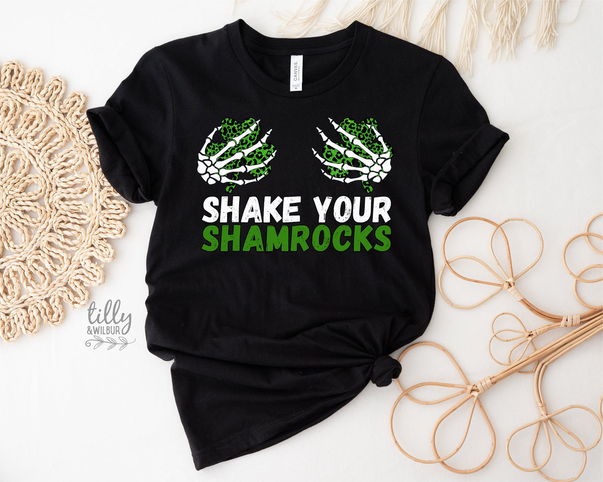 Cheeky St Patrick&#39;s Day T-Shirt, Shake Your Shamrock&#39;s T-Shirt, Happy St Paddy&#39;s Day, Women&#39;s T-Shirt, Kiss Me I&#39;m Irish, Ireland, Celtic