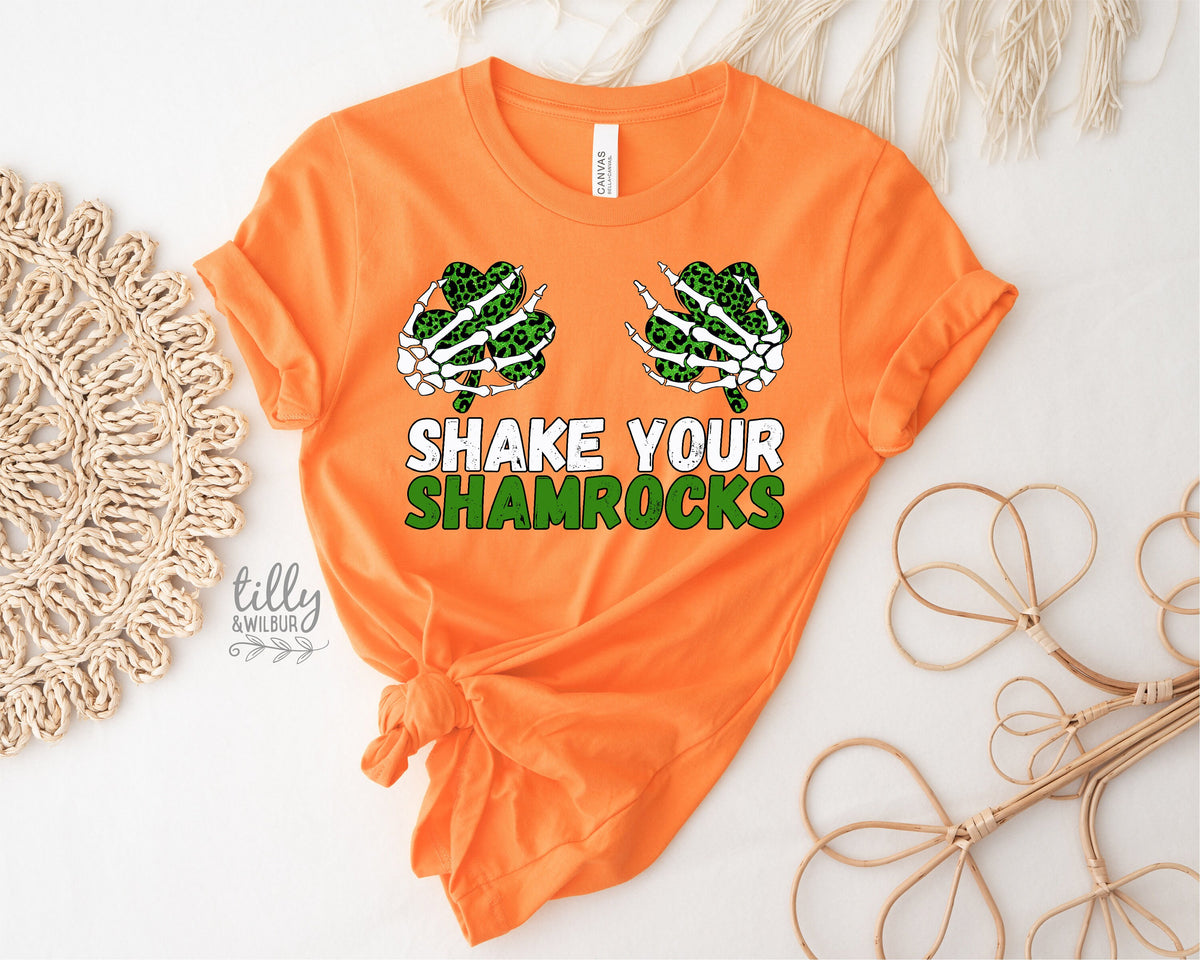 Cheeky St Patrick&#39;s Day T-Shirt, Shake Your Shamrock&#39;s T-Shirt, Happy St Paddy&#39;s Day, Women&#39;s T-Shirt, Kiss Me I&#39;m Irish, Ireland, Celtic