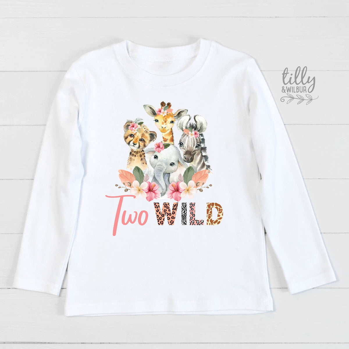 Two Wild T-Shirt, Two Wild Birthday T-Shirt, Safari Animal 2nd Birthday T-Shirt, Two Birthday T-Shirt, Safari Birthday, Jungle Animal Theme