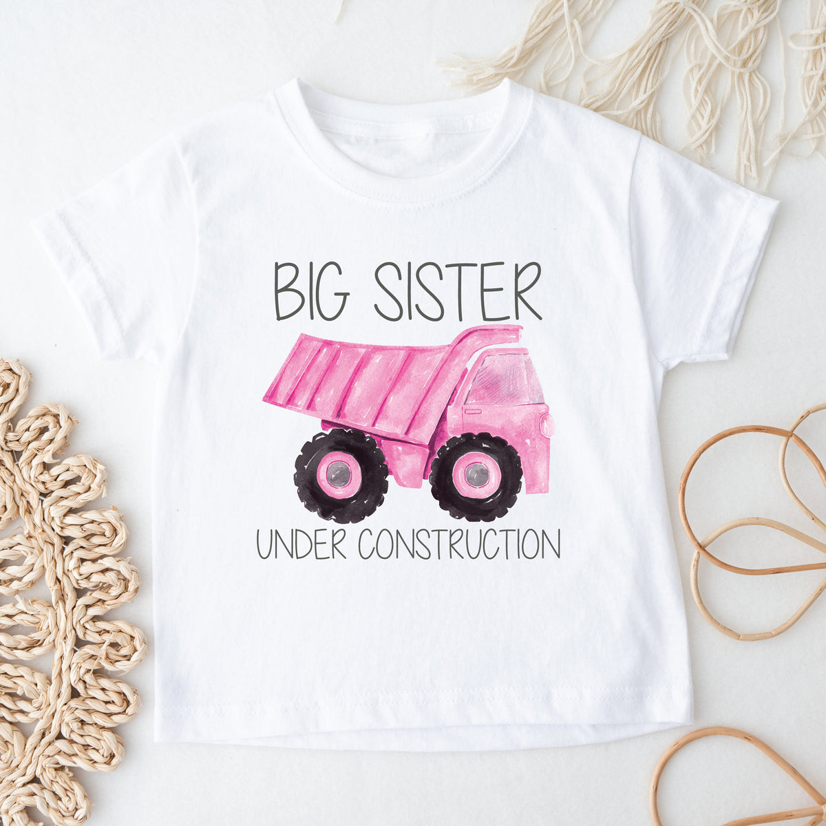 Big Sister T-Shirt, Promoted To Big Sister Shirt, Big Sister Under Construction Shirt, I'm Going To Be A Big Sister Shirt, Announcement