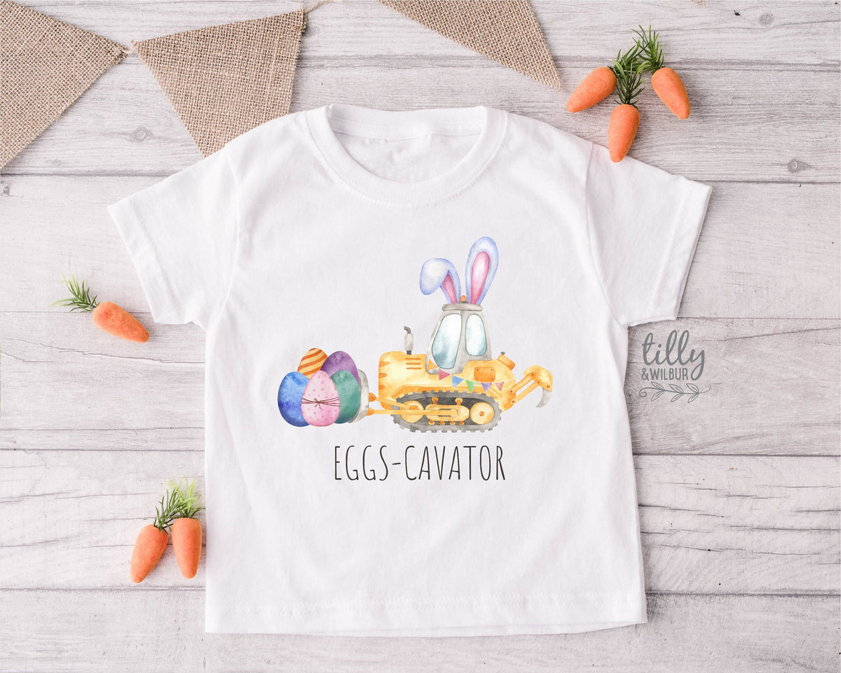 Easter T-Shirt, Eggs-Cavator T-Shirt, Eggs-Cavator Easter T-Shirt, Easter Eggs-cavator Shirt, Egg Hunt, Easter Gift, Construction, Excavator