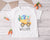 Easter T-Shirt With Name, Personalised Easter T-Shirt, Construction, Easter Dump Truck, Dump Truck With Carrots, Watercolor Easter Design