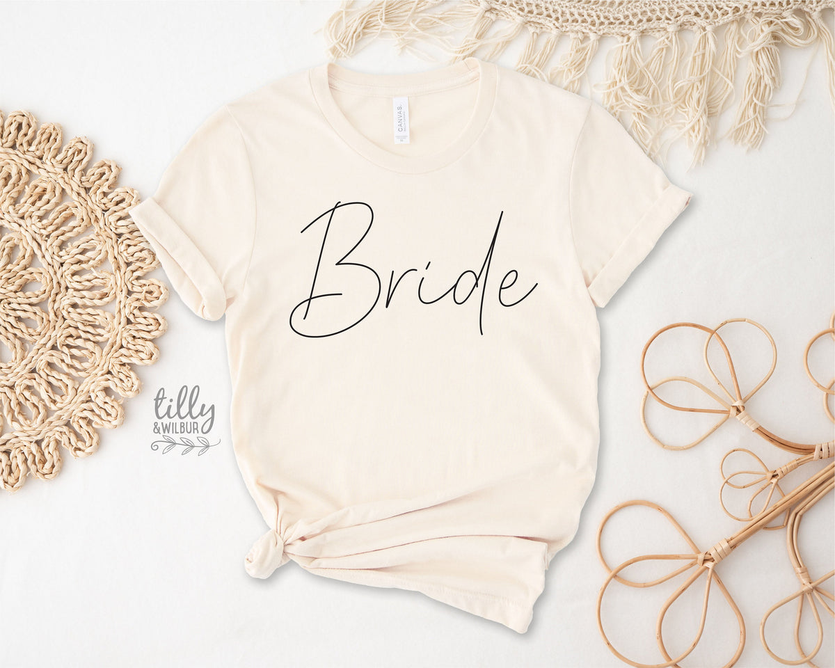 Bride T-Shirt, Wife T-Shirt, New Bride, Mrs Shirt, Engagement T-Shirt, Bridal Gift, Wedding Gift, Just Married T-Shirt, Wedding T-Shirt