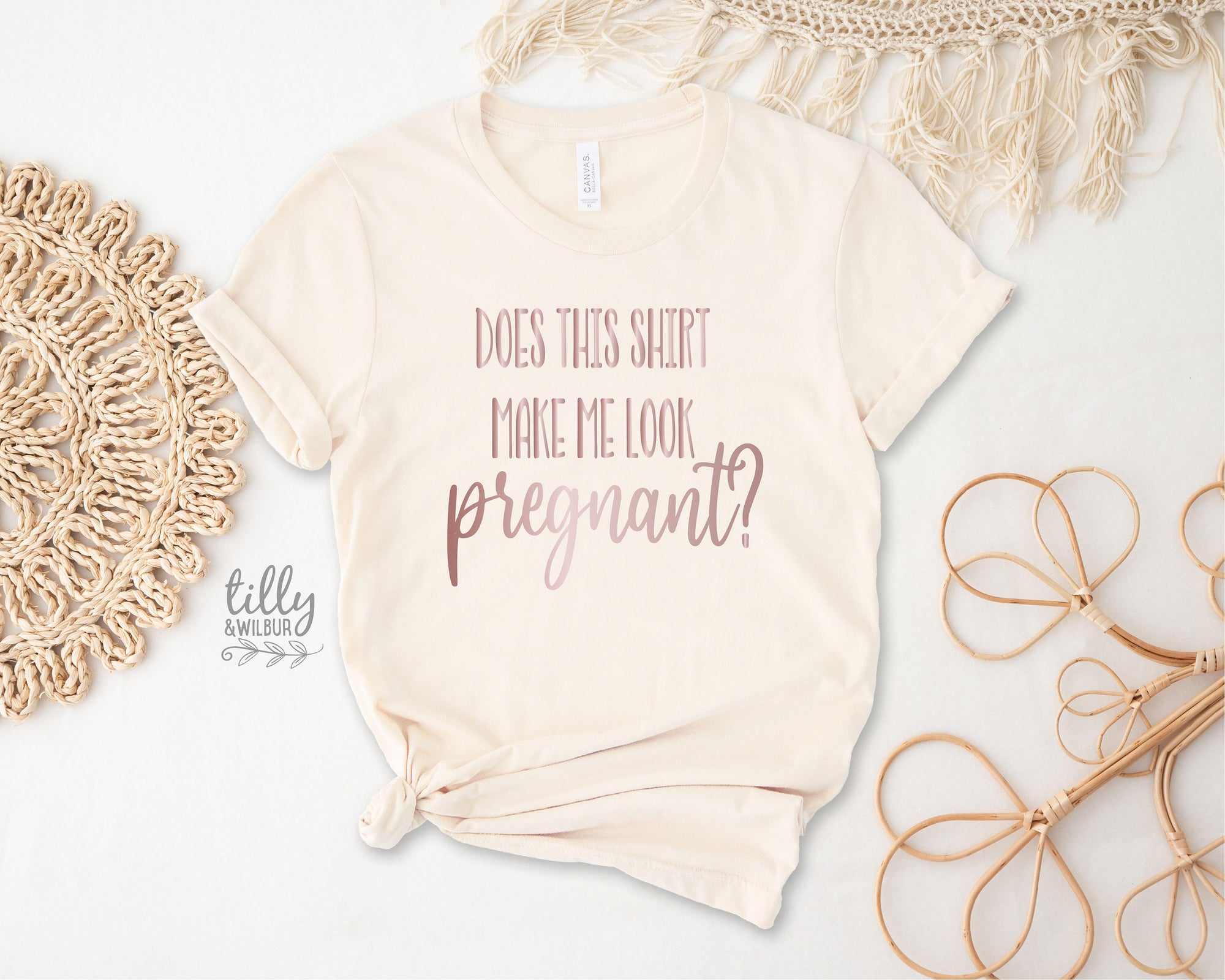 Does This Shirt Make Me Look Pregnant T-Shirt, Pregnancy Announcement T-Shirt, New Mum Shirt, Pregnancy Reveal Shirt, Funny Pregnancy Shirt