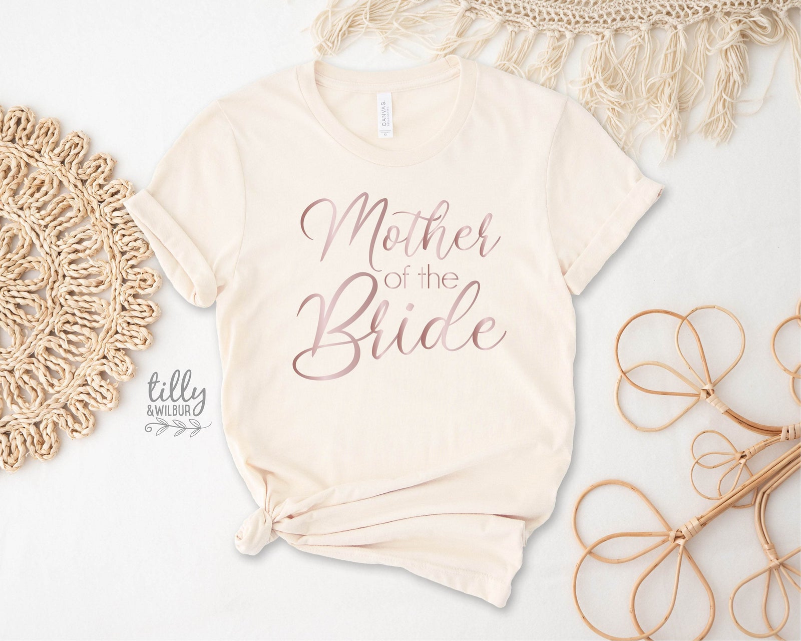 Mother of the Bride Women's T-Shirt, Wedding Gift, Wedding Party, His and Hers, Bride T-Shirt, Mother of the Bride T-Shirt, Bridal Party Tee