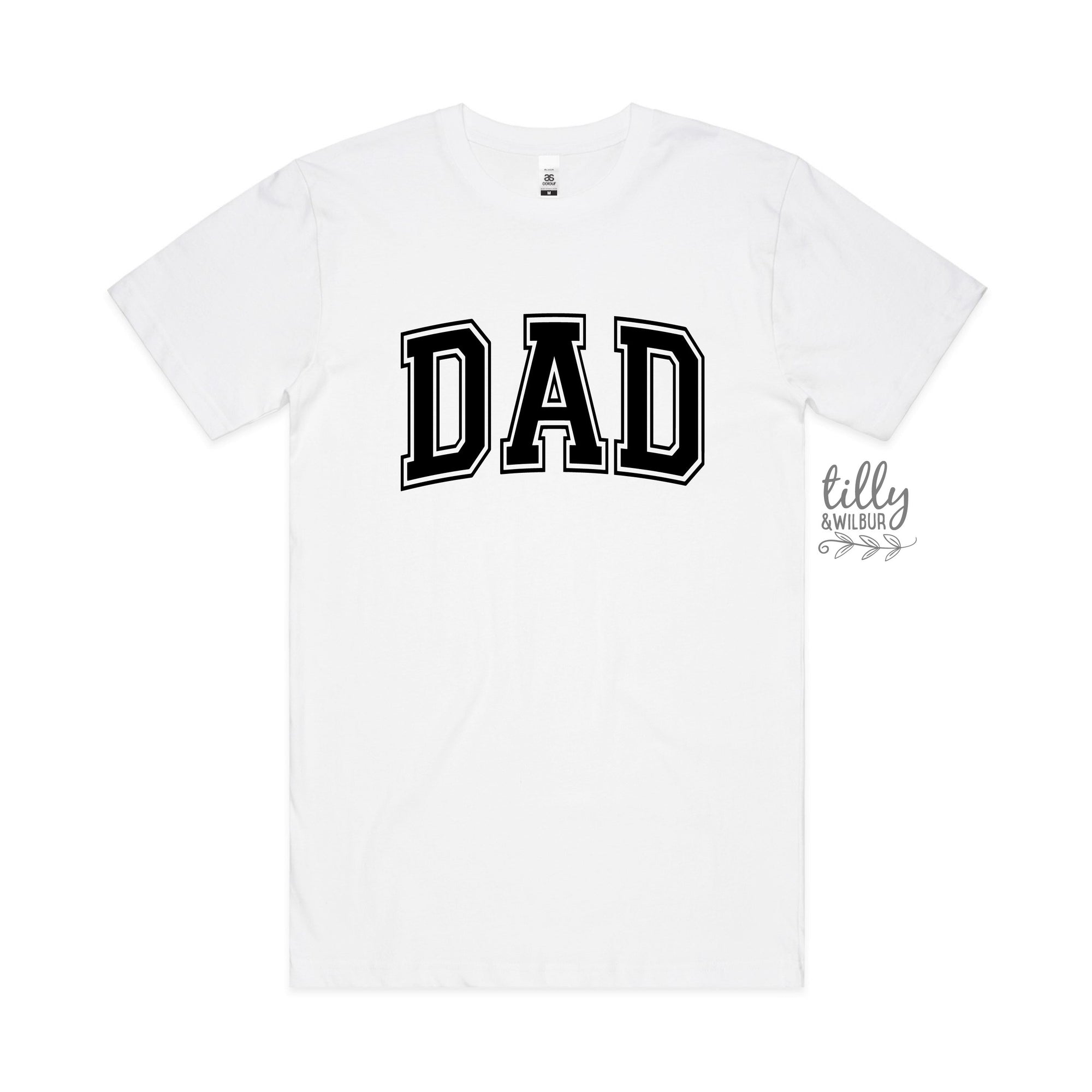 Dad Varsity T-Shirt, Father's Day Gift, Pregnancy Announcement T-Shirt For Dad, Pregnancy Gift To Husband, New Dad Gift, Dad Birthday Gift