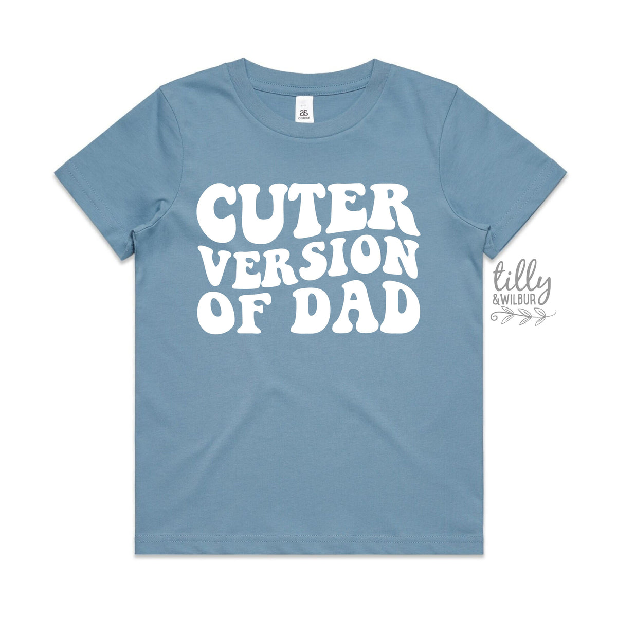 Cuter Version of Dad, Father&#39;s Day t-shirt, Kids Outfit, Fathers Day Gift, Funny Dad, Kid&#39;s clothing, t-shirts, Cute kids, Cuter Than Dad