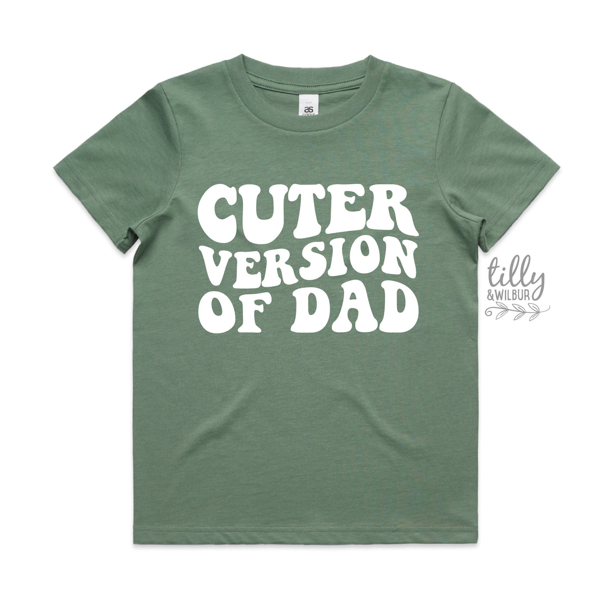 Cuter Version of Dad, Father&#39;s Day t-shirt, Kids Outfit, Fathers Day Gift, Funny Dad, Kid&#39;s clothing, t-shirts, Cute kids, Cuter Than Dad