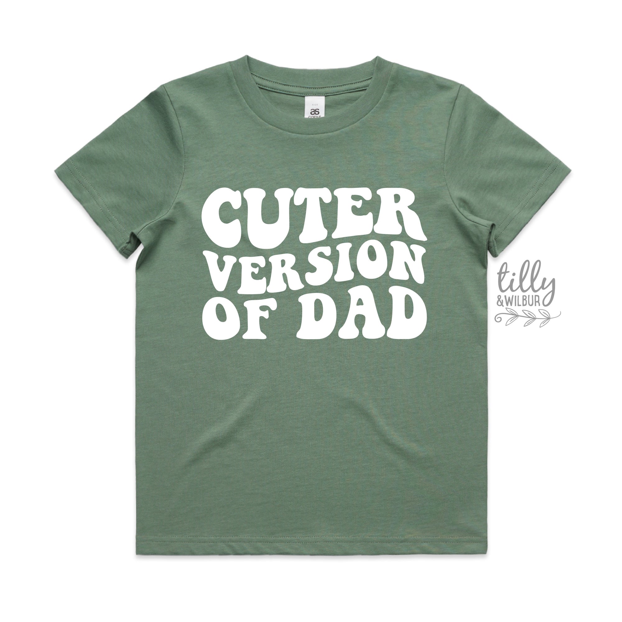 Cuter Version of Dad, Father's Day t-shirt, Kids Outfit, Fathers Day Gift, Funny Dad, Kid's clothing, t-shirts, Cute kids, Cuter Than Dad