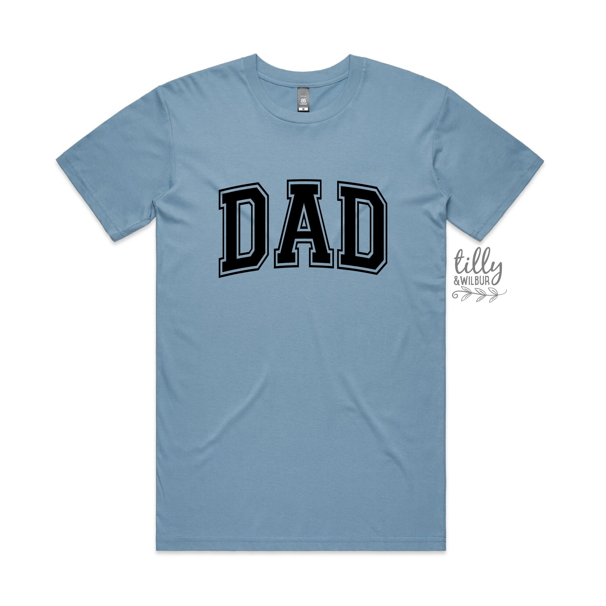 Dad Varsity T-Shirt, Father's Day Gift, Pregnancy Announcement T-Shirt For Dad, Pregnancy Gift To Husband, New Dad Gift, Dad Birthday Gift