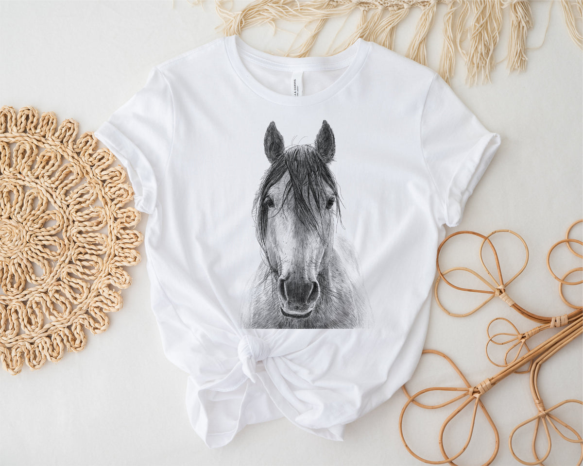 Horse T-Shirt, Women&#39;s Men&#39;s Kids, Equestrian Gift, Horse Riding TShirt, Just A Girl Who Loves Horses, Horse Art, Horse Owner, Horse Gift