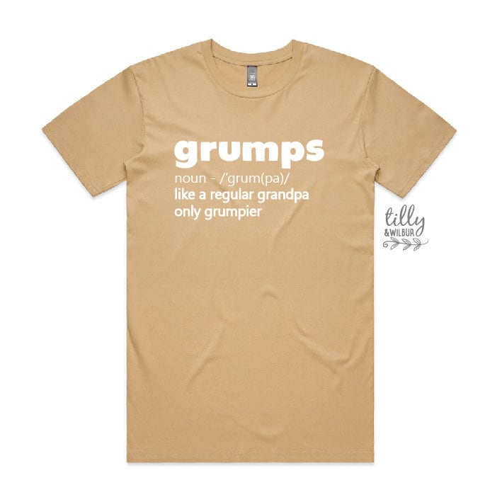 Grandpa T-Shirt, Grumps Like A Normal Grandpa Only Grumpier, Grandpa Gift, Grandad Gift, Grandparent Gift, Funny Grandpa Shirt, Dad Gift