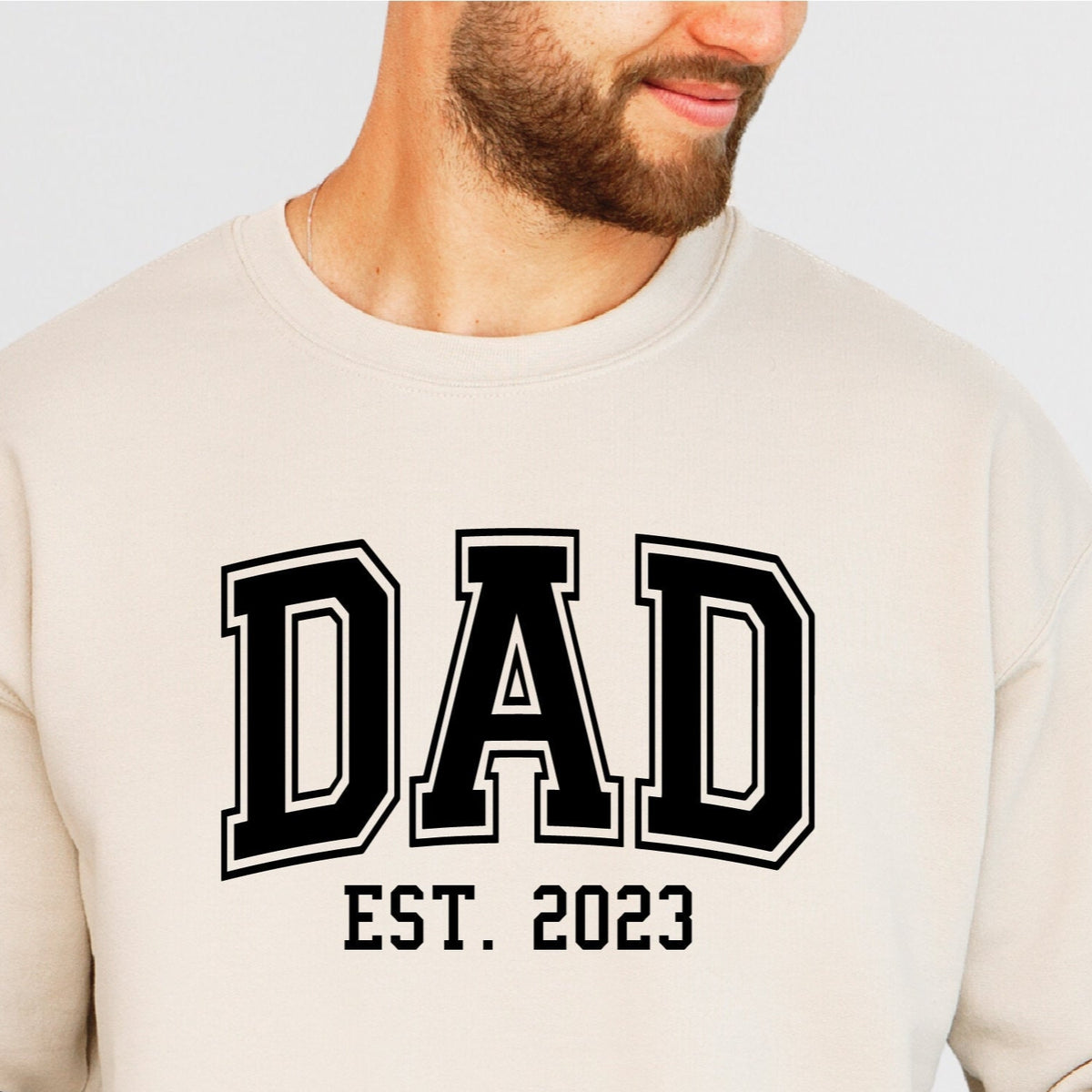 Dad Est Sweatshirt, Gift For Dad, Father's Day Jumper, Funny Dad T-Shirt, New Dad T-Shirt, Baby Shower Gift, Birthday Gift, Christmas Gift