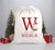Personalised Santa Sack, Alphabet Santa Sack, 50cm x 70cm, High Quality Cotton Linen, Christmas Gift Bag, Christmas Keepsake, Xmas Stocking