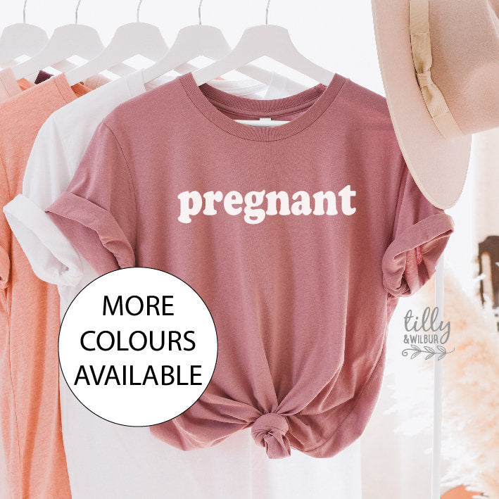 Pregnant T-Shirt, Pregnancy Announcement T-Shirt, Pregnancy T-Shirt, We&#39;re Having A Baby, Announcement Tee, I&#39;m Pregnant, Pregnancy Reveal