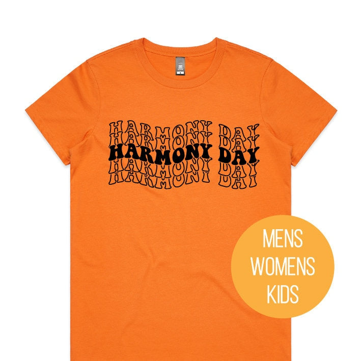 Harmony Day T-Shirt, Harmony Day - 21st March, Orange Harmony Day T-Shirt, Everyone Belongs, School T-Shirt, Babies, Kids, Womens And Mens