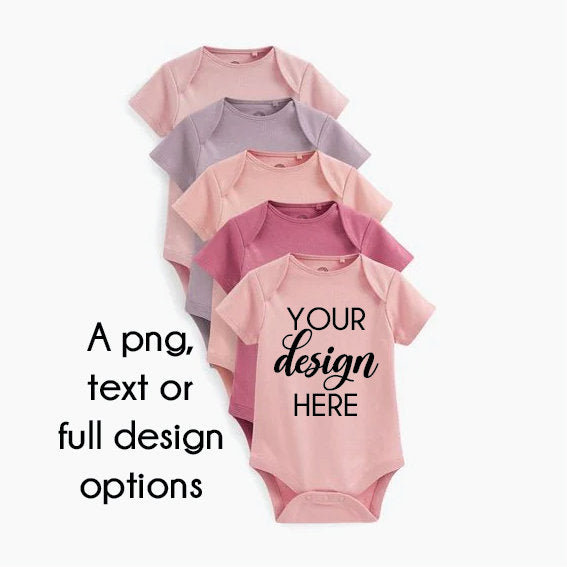 Personalised Baby Bodysuit, Your Design Here, Create Your Own Bodysuit, DIY Bodysuit, Pregnancy Announcement Bodysuit, Newborn Baby Gift