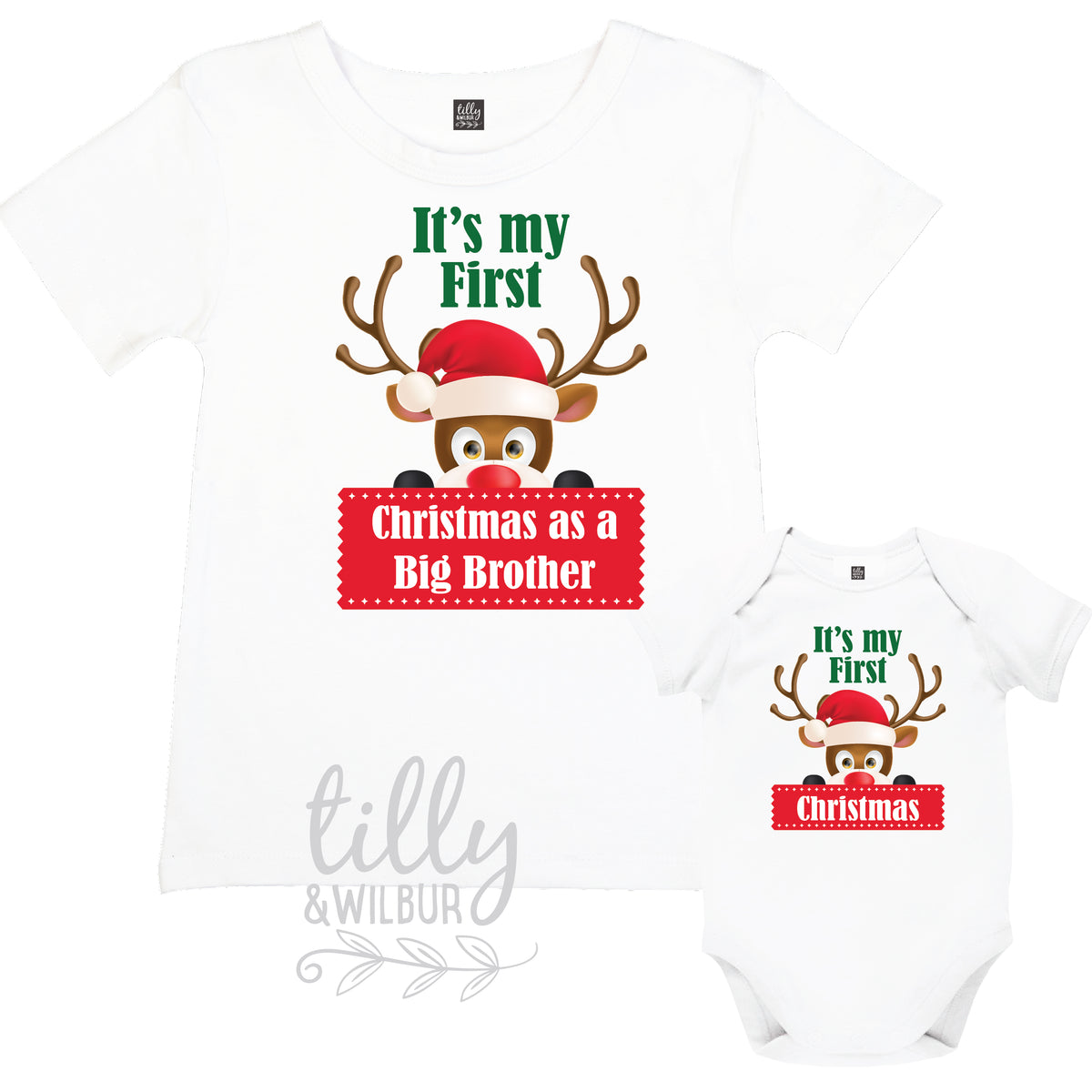 It&#39;s My First Christmas As A Big Brother &amp; It&#39;s My First Christmas Brother Set
