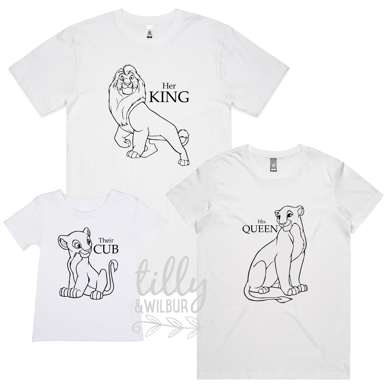 Lion King Inspired Family (MORE COLOURS & STYLES)