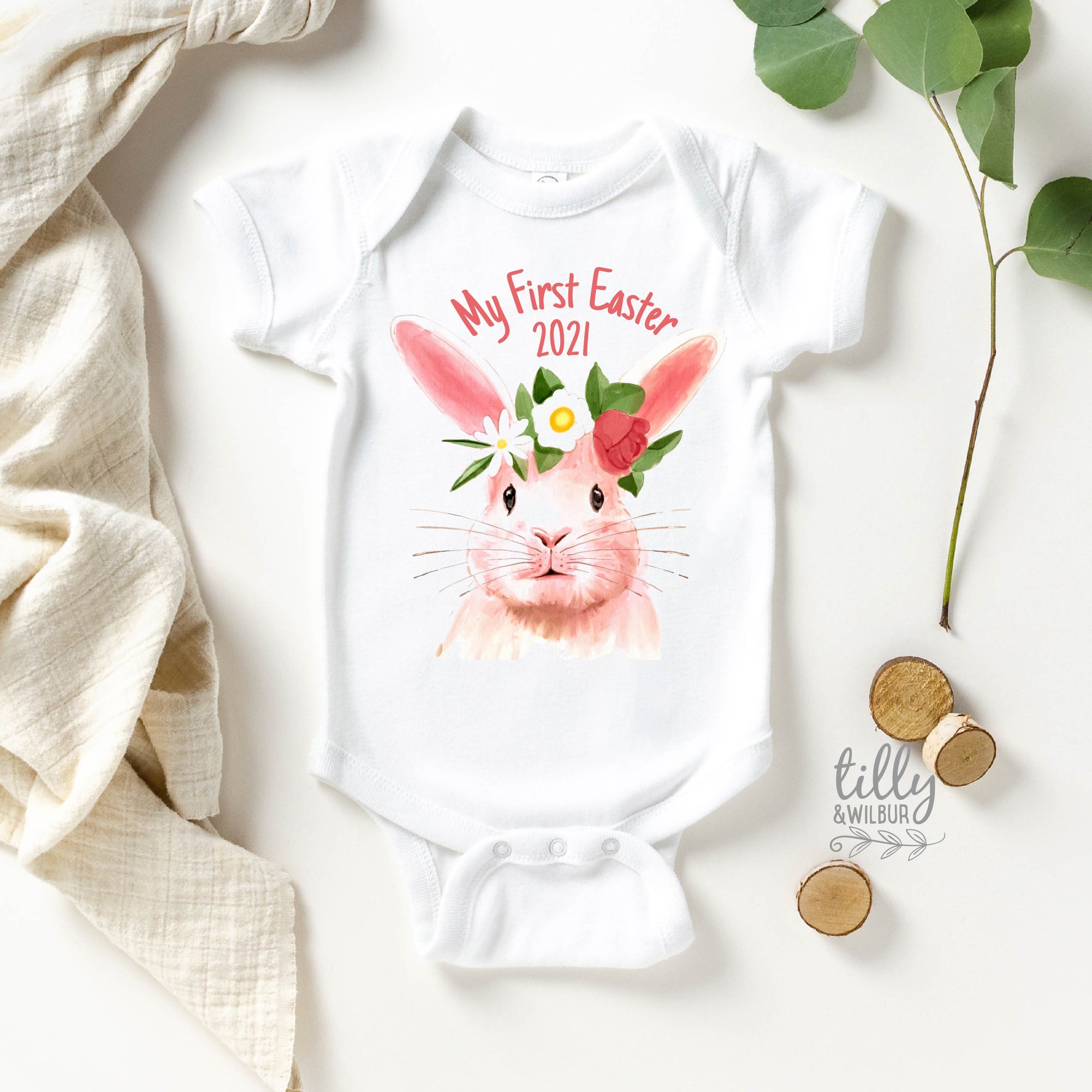 My First Easter 2024 Baby Bodysuit