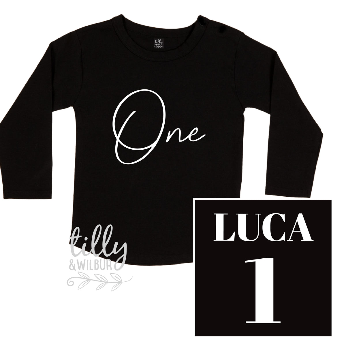 One With Custom Name And Age On The Back