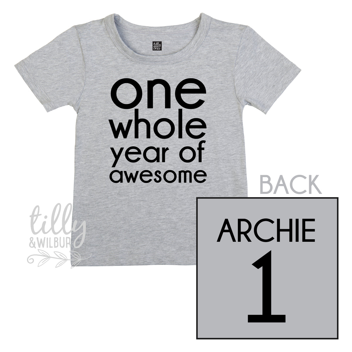 One Whole Year Of Awesome With Custom Name (MORE COLOURS &amp; STYLES)