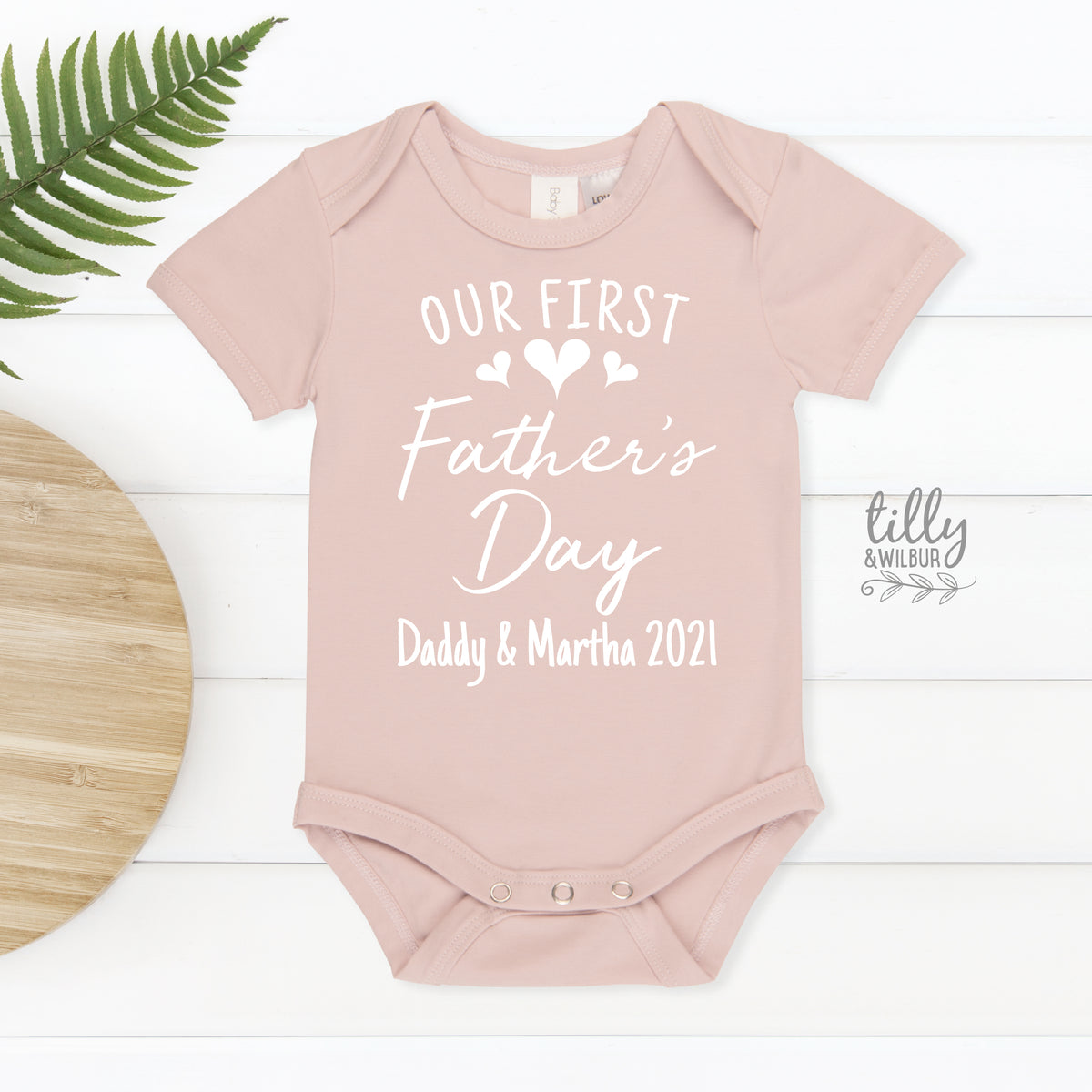 Our First Father&#39;s Day With Custom Names &amp; Years (MORE COLOURS &amp; STYLES)