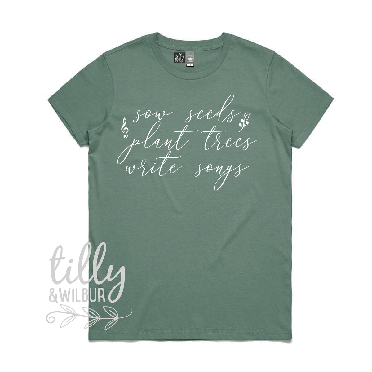 Sow Seeds Plant Trees Write Songs Women&#39;s T-Shirt
